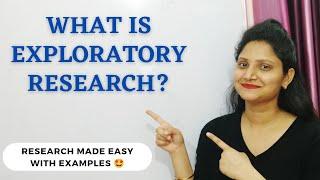 5. What is EXPLORATORY RESEARCH | Explained with example | Research Methodology #ugcnet #research