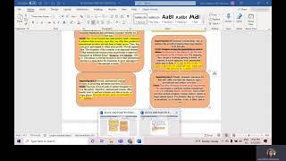 Block and Point by Point Outline Creation Process for a Paragraph