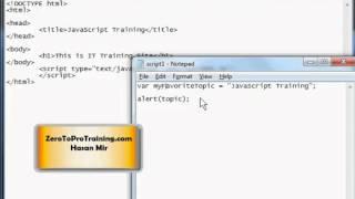 JavaScript Training Series - Tutorial 5 - Declaring and Initializing Variables