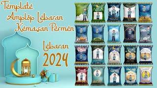 Template Amplop Lebaran Kemasan Permen