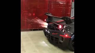 Insane Flame and Bangs!! Pagani Huayra BC! #shorts