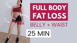 FULL BODY FAT LOSS IN 7 DAYS, 25 min standing cardio HIIT, no jumping