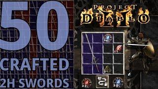 50 ED Crafted 2H Swords in Project Diablo 2 (PD2)