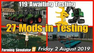 Mods in Testing list fs19 Giants mods in testing #fs19 mods review farming simulator 19