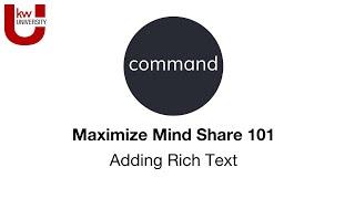Agent Sites Custom Pages - Adding Rich Text | Maximize Mind Share 101