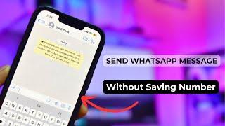 Send WhatsApp Message Without Saving Number @abcapple
