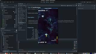 Godot 4.1.1 Space Shooter Game from Tutemic