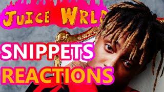 REACTING TO JUICE WRLD SNIPPETS PART 3