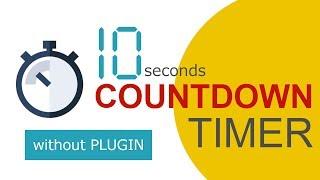 Countdown timer using HTML, CSS and Javascript Without Plugin