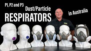 P1, P2 & P3 Dust & Particle Respirators/Face Masks in Australia