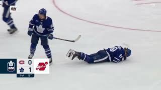 Nylander injured after “help” from Robertson