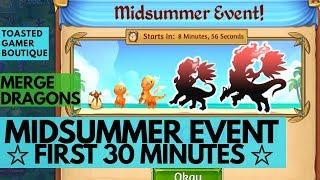 Merge Dragons Midsummer Event First 30 Minutes • Tips And Tricks Guide 