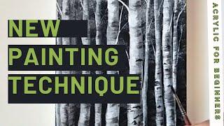 Easy Evergreen Pine Trees & Forest Painting Technique | Acrylic for Beginners