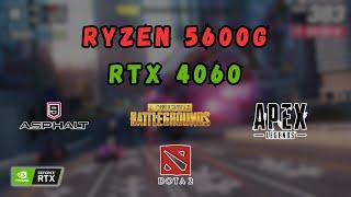 RTX 4060 + Ryzen 5 5600G : Test in 4 Games - RTX 4060 Gaming in 2024