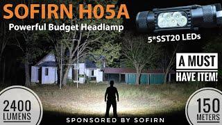 Sofirn H05A 5*SST20 LEDs - A MUST HAVE Budget Headlamp, 2400 lumens, 150 meters ไฟฉายคาดหัวที่ต้องมี