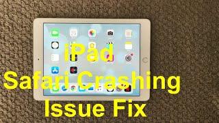 iPad Safari Crashing Problem And Fix, How To Safari Crashing Issue on iPhone or iPad