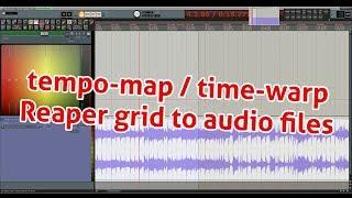 mapping the tempo (MIDI) grid to audio files in Cockos Reaper