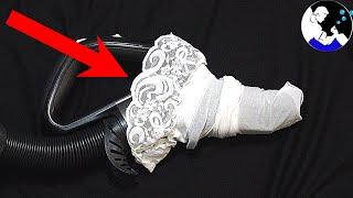 Put a STOCKING over your Vacuum Cleaner Hose for this Genius Hack!! 