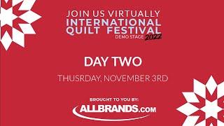 AllBrands.com at the 2022 International Quilt Festival! | Day Two Thursday, November 3rd