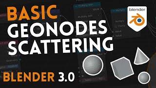 Easy scatter setups in Geometry Nodes and how to save in Asset Browser - Blender 3.0 Basics