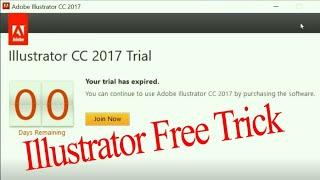 Adobe illustrtor CC 17 trial has Expired