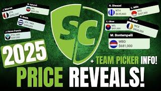 SuperCoach AFL: 2025 PRICE REVEALS and TEAM PICKER info!