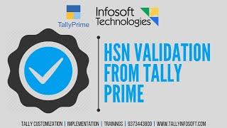 HSN Validation in Tally Prime