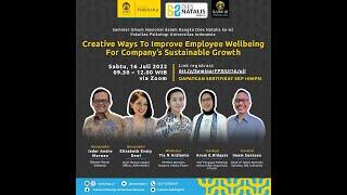 Webinar Creative Ways To Improve Employee Wellbeing For Company’s Sustainable Growth