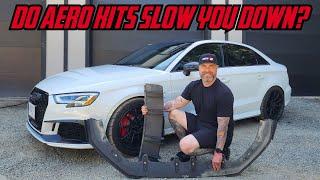 WILL INSTALLING AN AERO KIT MAKE YOUR AUDI RS3 SLOWER?!?!