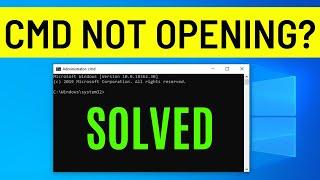 How To Fix Command Prompt Not Opening In Windows 10/8/7 | CMD Not Working Problem (SOLVED)