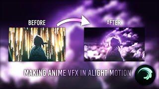 Making Anime Vfx Scene In Alight Motion
