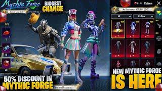 Biggest Change In Mythic Forge | 50% Discount On Mythic Forge | New Mythic Forge Is Here | Pubgm