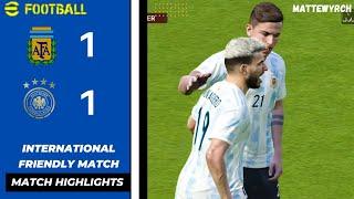 ARGENTINA VS GERMANY FRIENDLY MATCH || PES 2021 SMOKE PATCH 2022