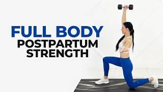 Best FULL BODY Postpartum Dumbbell Workout (Postpartum Exercises)