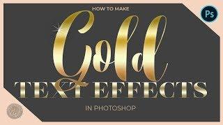 Gold Text Photoshop Tutorial {{{Free Gradients + Gold Color Codes}}}