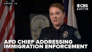 'APD does not have a role in enforcing that,' Chief Davis on immigration operations in ATX