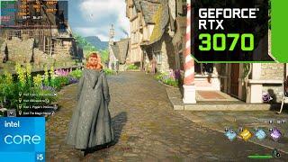 Hogwarts Legacy : RTX 3070 8GB + i5-12400F : 1080p Ultra Settings, DLSS ON/OFF