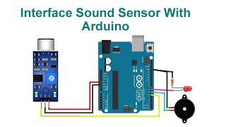 Interface Sound Sensor With Arduino With Code & Circuit || Proteus Simulation