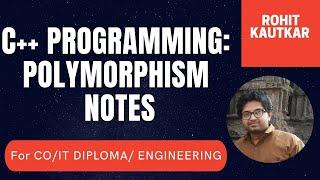 Object oriented programming Polymorphism- Rohit kautkar