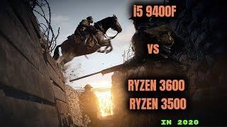 Ryzen 3600 vs Ryzen 3500 vs i5 9400F in 2020