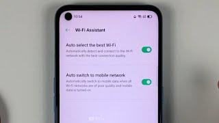 Auto select the best Wifi, Auto switch to mobile network OPPO A53 Android 10