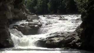 The waterfall Probiy in Yaremche (Водопад "Пробой" в Яремче) (Front view)