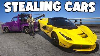 Stealing Cars Using Tow Truck in GTA 5 RP..