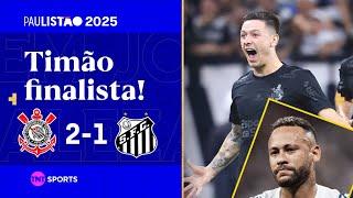 GARRO MARCA GOLAÇO, YURI CRAVA MAIS UM E TIMÃO ESTÁ NA GRANDE FINAL! CORINTHIANS 2X1 SANTOS