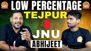 LOW PERCENTAGE | TEJPUR TO JNU | JNU SELECTED | CUET-PG ROADMAP 2025 | ABHIJEET | PODCAST |