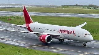 Landing Avianca Dreamliner 787-8 N796AV in Ponta Delgada 4K, São Miguel Açores Portugal - 01.11.2024