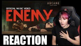 Enemy | Arcane League of Legends Music Video Reaction!