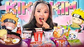 (ENG SUB) NARUTO COSPLAY ASMR MUKBANG | RAMEN, CHEETOS, GIANT SKITTLES | EATING SOUNDS