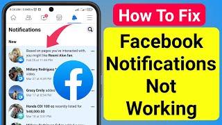 How To Fix Facebook Notifications Not Working (2023) | Facebook Notifications Not Working