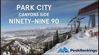 A Run Down the Expert Park City (Canyons) 9990 Area